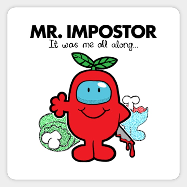 Mr Impostor Sticker by DCLawrenceUK